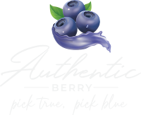 authentic berry logo - bijeli mali